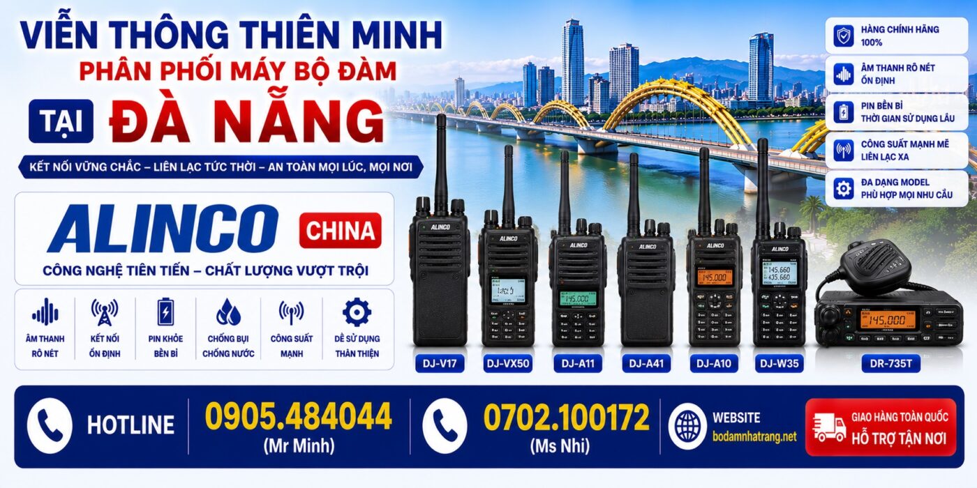 máy bộ đàm ALINCO tại Đà Nẵng