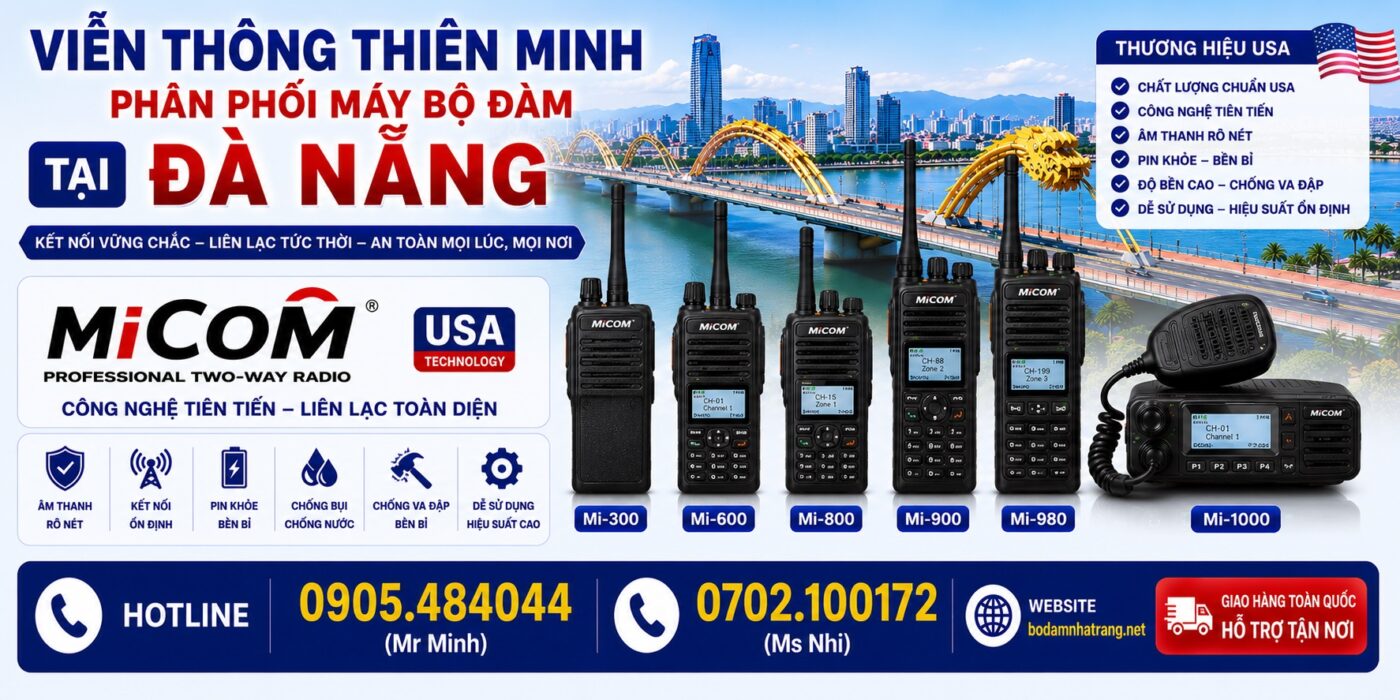 máy bộ đàm Micom tại Đà Nẵng