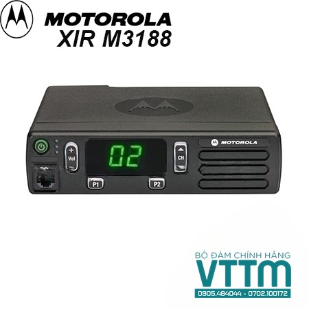 Bộ Đàm Motorola XiR M3188 VHF Chính Hãng, Lắp Đặt Xe Giá Ưu Đãi